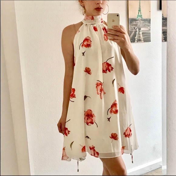 Haute Hippie Morrison Floral Silk Dress L - Picture 9 of 9